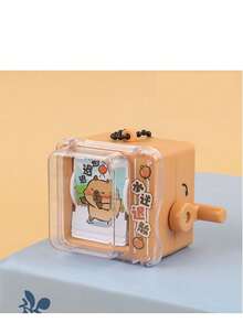 1pc Hand-Crank Animation Machine Keychain Flip Book Pendant Creative Backpack Charm Claw Machine Small Gift (Flip Book Position Randomly Placed) - Multicolor - View 19