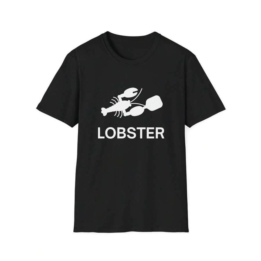Lobster - Pickleball T-Shirt Unisex Tee Gift For Pickleball Players Goth - Black - View 1