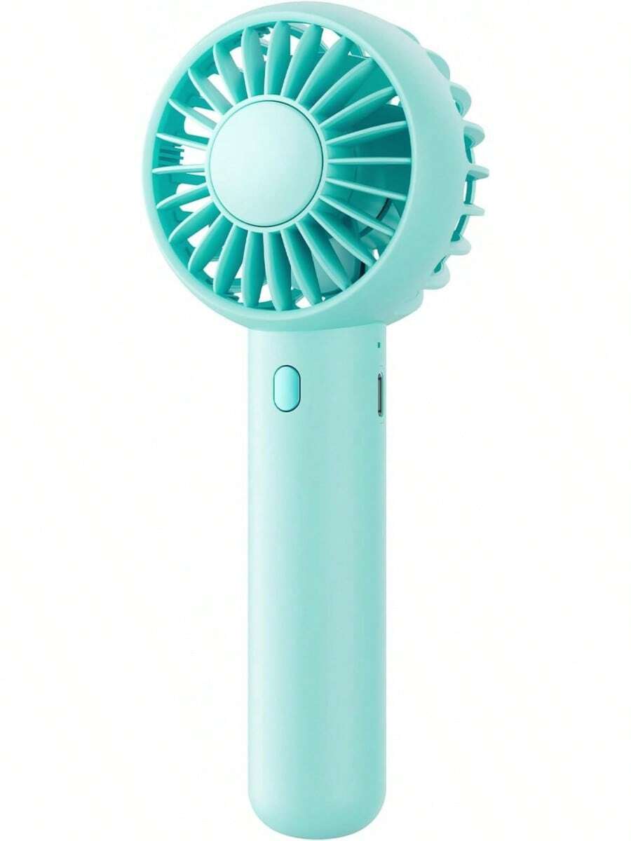 Gaiatop - Miniventilador portátil potente de mano, de doble motor, 3 velocidades, ventilador pequeño de escritorio con base, ventilador ligero recargable por USB, unisex, para interiores y exteriores - Verde - Ver 1