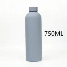 1個多色 500/750ml/17/25oz 保溫水壺，小口設計，時尚造型；高級戶外霧面運動水壺，大容量，適合徒步和攀岩；派對和禮物的理想選擇；返校必備 - 彩色 - 查看 18