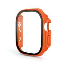 BEIMUSON Glass + Protective Case Compatible With Apple Watch Ultra 3/2/1 49mm Smartwatch PC Buffer Shell + Tempered Glass Screen Protector Series Watch Band Accessories - Multicolor - View 7