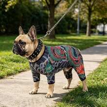 All-Season Pet Tattoo Jumpsuit, Cute And Fun Four-Legged Pet Dog Cat Clothes, Personalized Pet Dress-Up Apparel - Multicolor - View 6