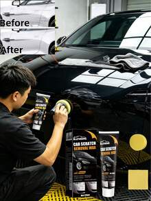 rayhong Car Scratch Remover Wax | Paint Polishing & Scratch Repair Agent | Car Paint Care, Cleaning & Gloss Restorer - Multicolor - View 3
