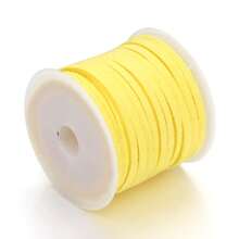 1 Roll 196.85 Inches Colorful Faux Suede Braided Cord, For DIY Bohemian Bracelet Jewelry Making String - 1 Roll - View 12