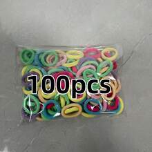 可愛卡通彈性髮圈套組，混色多入裝（10-2000入/袋），OPP袋包裝，女用髮飾 - A - 查看 13