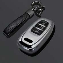 TPU Car Smart Remote Key Case Cover Holder Shell For Audi Q5 Protector Control Key Bag Keychain Interior Accessories - A - View 7