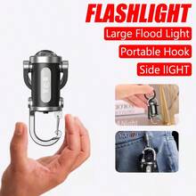 1pc Portable Keychain Flashlight Multi-Function Ultra-Small Mini Power Bank Light Waterproof Suitable For Outdoor Camping Home Emergency Portable Light - Keychain - View 1