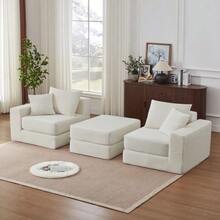 Loveeat Cloud Sofa Modular Seating Set, Frameless Sofa With Non-Slip Base, Comfortable Sofa Bed For Personalized Living Spaces, Modern Modular Sofa - White - View 7