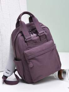 Daily Backpack | Travel Aesthetic Panoramic Multi-Pocket Storage System * Comfortable Wide Strap Design, Unlock The Absolute Visual Gear Set For Daily, Commute And Short-Distance Travel. The Entire Series Is Equipped With Adjustable Wide Strap/Mesh Back Straps Top Handle/Dual Handles - Multicolor - View 8