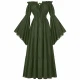 241114 Renaissance-Damenkleid, Stil 2, Grün