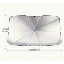 Car Sunshade, High-Efficiency Sun Protection, Foldable Car Windshield Sunshade Umbrella, Suitable For Most Vehicles, Easy To Store, Heat Insulation, Car Accessories - A - View 2