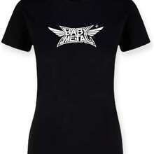 Playera casual de verano para mujer con estampado de alas y letras mexicanas frescas, cuello redondo, mangas ccomndotas, comndo comndo, comndo g de co - Negro - Ver 1
