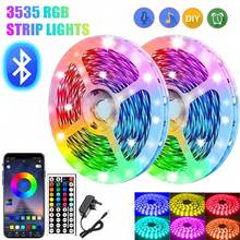 Super Bright LED Light Strip, RGB Color-Changing, Supports Remote Control And Mobile App Control, With Timer Function - A Cool Lighting Fixture Suitable For Living Rooms, Bedrooms, And Home Decoration - UK Plug(220-240V) - View 2