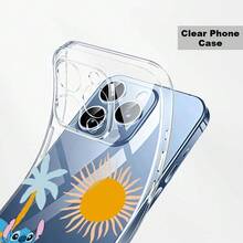 One Disney Lilo & Stitch Phone Case, Perfect For Summer, Cool And Cute Cartoon Anime Style, Unisex, Alien Puppy Design - Compatible With IPhone 17/17 Air/17 Pro/17 Pro Max, 16/16 Pro/16 Pro Max/16 Plus, 14, 15, 13, 12, 11, Mini, XS, XR, 7/8/6 Plus. Makes A Great Gift. - Clear - View 4