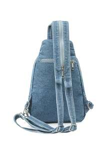 Fashionable Multifunctional Women's Crossbody Bag, Soft Chest Bag, Small Backpack, Summer 2026 - Baby Blue - View 8