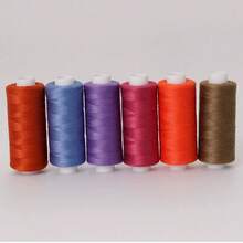 6入組 400碼混色聚酯纖維縫紉線，適用家用DIY縫紉與刺繡 - 彩色 - 查看 18