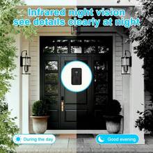 1PC Smart WiFi Video Doorbell, Wireless Security Doorbell With Built-In Battery, Two-Way Audio, USB Rechargeable, 2.4G WiFi Supported, 400mAh Battery, Long Playtime, Home Smart Security Device - View 5