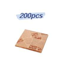 200 Lembar Kertas Baking Anti Minyak, Warna Acak. Cocok untuk Kue, Roti Lapis, Piknik, Pembungkus Makanan Cepat Saji, Alas Keranjang, Alas Penggorengan Udara, dan Penggunaan Dapur Umum. - View 12
