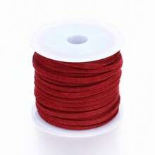 1 Roll 196.85 Inches Colorful Faux Suede Braided Cord, For DIY Bohemian Bracelet Jewelry Making String - 1 Roll - View 21