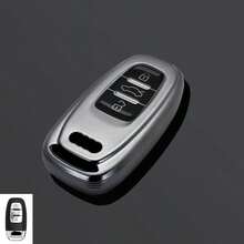 TPU Car Smart Remote Key Case Cover Holder Shell For Audi Q5 Protector Control Key Bag Keychain Interior Accessories - A - View 6