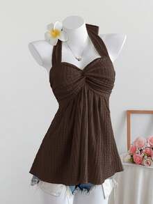 Women Plus Size Sports Dresses - Whole Grain Coffee - View 13