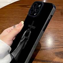 Funda para teléfono con diseño de la figura de Cristo y la cruz, compatible con fundas para iPhone de Apple. Fabricada en TPU, ofrece protección contra golpes y caídas. - Gris - Ver 6