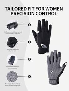 GOUNOD 1 Pair Full Finger Unisex Equestrian Gloves, Comfortable In Riding Exercise, Suitable For Riding, Cycling, Gardening And Other Outdoor Activities, All Seasons. - Multicolor - View 4