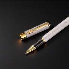 Classic Silver Metal Rollerball Pen With Dragon-Head Detail (0.5mm Fine Tip, Smooth Writing) / Suitable For Business Signatures / Refillable / Unisex Gift / Suitable For Students And Office Use., Back To School - Pen - View 5