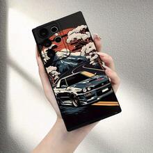 Funda para teléfono  con diseño de arte automotriz de estilo japonés – cubierta protectora ultrafina a prueba de golpes - (Un color) 1 unidad por paquete - Ver 1