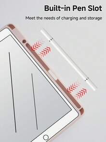 Kingsung Funda protectora para tableta con patrón de rayas y dibujos animados de perros, giratoria 360°/720°, ranura integrada para lápiz, protección contra caídas, funda con activación automática, compatible con iPad 9.7/10.2/10.5/10.9/Pro 11 - Multicolor - Ver 6