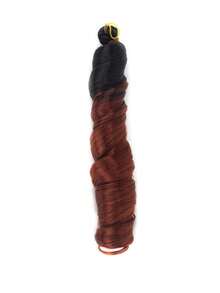French Voluminous Wavy Crochet Ombre Spiral Braids, Pre-Stretched Synthetic Fiber Dreadlock Hair Extensions, Suitable For Daily Wear And Party - Multicolor - View 21