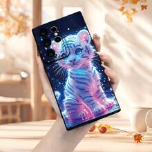 Creative And Exquisite Tiger Pattern Design, Matte Textured Phone Case, Fashionable And Popular, Suitable For Galaxy S25, S25 Ultra, S25 Edge, S25 Plus, S24, S24 Ultra, S23, S23 Ultra, S22, S22 Ultra, Comfortable To Hold. The Ideal Gift For Friends, Girlfriends, And Boyfriends For New Year's And Christmas, A Fashionable Accessory, Essential For Everyday Use, Aesthetically , Stylish Design, Durable Material, Premium Texture, Non-Slip Protective Case, For Tech Users And Enthusiasts. - (單色)每包1件 - 查看 1