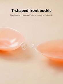 Small Bust Enlarge Bra Breast Lift Tape, Silicone Backless Strapless Push Up Bra Invisible Nipple Cover Boob Pads For Dress, Lingerie, Wedding Gown - Multicolor - View 8