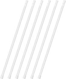 No Drill Telescopic Tension Curtain Rod – Adjustable Pole For Shower, Kitchen Cupboard, Bathroom Window - White, 160-300cm - View 1
