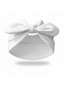 3/1pc Women's Bow Rabbit Ear Headband, Lightweight Spring/Summer Headband, Sports/Bohemian Style Extra Wide, Cute Rabbit Ear Knotted Headband, Mother's Day/Easter Rabbit Ear Hair Accessory, Elastic Bow Hair Accessory/Solid Elastic Bow Headband Suitable For Women, Suitable For Fitness/Yoga/Sports/Outdoor Activities - Multicolor - View 17