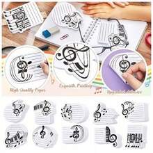10pcs/Set Assorted Music Note Shaped Sticky Notes, Student Stationery, 30 Sheets/Book Smooth Writing Memo Pads, Self-Adhesive Stationery Note Paper Notebook, School Supplies, Back To School Supplies, School Stationery - one-size - View 6