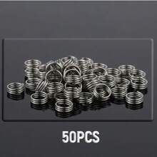 HUANQU 50個耐用金屬飛鏢彈簧鎖環，通用飛鏢桿保護固定環，替換裝飾飛鏢尾部配件 - 彩色 - 查看 8