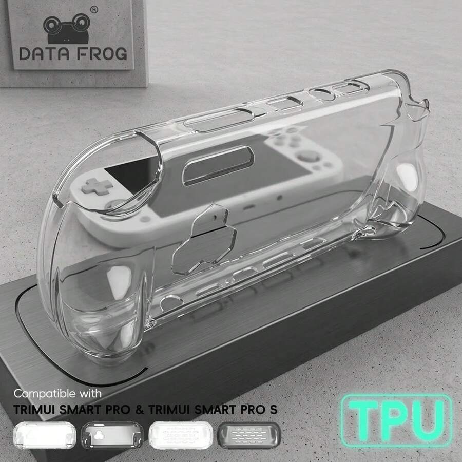 DATA FROG ForTSPS TPU Protective Case With Cat Paw Joystick Cap Double Layer Tempered Glass Complete Set Of Anti Scratch And Anti Drop Protection Devices For Game Consoles - View 1