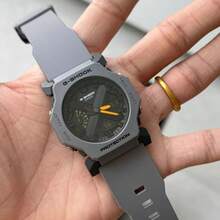 Fashion Futuristic CASIO G-SHOCK GA-2300-1APR Men Watch, All Black Mechanical Style Shock Resistant Waterproof Analog Digital Outdoor Sports Wristwatc - one-size - View 7