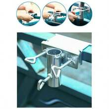 Umbrella Fixing Clip Bracket – Heavy Duty Parasol Stand Holder For Umbrella - Silver - View 8