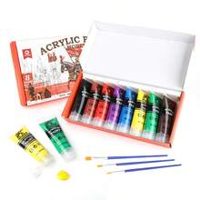 8 pièces MOBEE Ensemble de marqueurs acryliques professionnels métalliques & classiques, convient pour les débutants en apprentissage et les artistes professionnels pour la peinture avancée, cadeau de Noël et du Nouvel An, couleurs vibrantes faciles à utiliser, très beau - Ensembles - Voir 3
