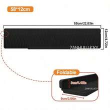 2026 Kitchen Anti-Splash Accessory Set: Drip Tray + Non-Slip Utensil Drying Mat - Black 58*12cm - View 1