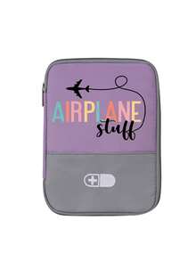 Portable Camping Medicine Bag, Portable Medical Kit With "AIRPLANE" And Pill Pattern, Compact First Aid Kit, Suitable For Travel And Home Portable Storage Bag, Small Medicine Bag, Convenient Medical Kit, Emergency Kit, Multiple Colors Available, Suitable For Daily/Outdoor/Travel, Essential Medical Accessory For Health-Conscious People And On-The-Go Use, Daily Health Management Organizer - Multicolor - View 14