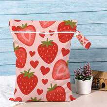 Cute Summer Fruit Print Wet Dry Separation Swimming Bag, Girly Beach & Pool Pouch, Lightweight Travel Storage Organizer - Multicolor - View 37