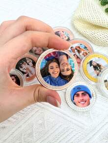 Customizable Photo Commemorative Coin, Suitable For Home Collection, Valentine's Day, Graduation Season, Holiday And Anniversary Gifts - Multicolor - View 12