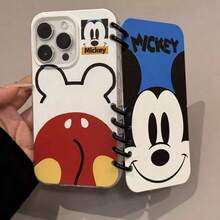 Disney Minnie, Mickey, Donald, Daisy Notebook Style Phone Case, Cute Couple 3D Flip Design Shockproof Phone Case, Compatible With IPhone 11/12/13/14/15/16/17, Pro, Pro Max, Plus - Pink - View 5