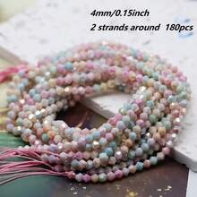 180pcs/ 200pcs 4mm 2025 Spring Multicolor Coffer Champange Color Bicone Glass Beads - Faceted Spacer Beads For DIY Jewelry - Bicone - View 48