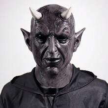 1pc Fashionable Personalized Devil Horn Mask Cosplay Horror Devil Costume Head Mask, Practical Prank Scary Ghost Face Costume Prop, Durable Exquisite Compact Suitable For Masquerade Party Convenient To Carry Mask Head Cover - View 8