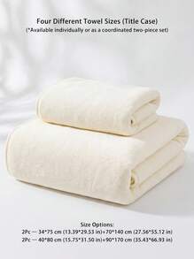 Veyra Day 1/2 Pcs Ultra Soft Quick Dry Towel – Highly Absorbent Non-Pilling Lightweight Bath Towel For Home, Travel, Gym, Thin & Breathable For Hair/Face/Hands – Multiple Sizes Available - White - View 5