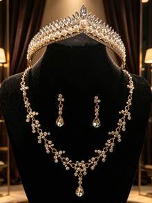 Crown + Necklace and Earrings